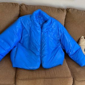 Yeezy x GAP blue Yeezy puffer jacket